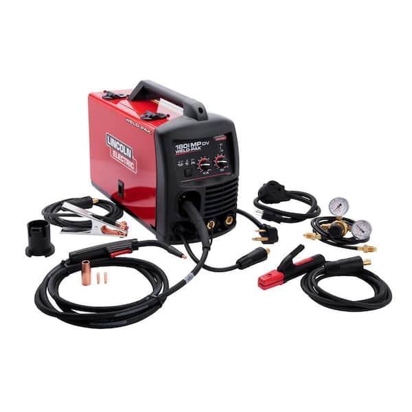 180 WELDER DUAL 120 OR 208/230 VOLT (.23 STAINLESS STEEL/MILD STEEL/.30 FLUX/ALUMINUM .30 (COMES WITH WHIP, 25' HOSE, REGULATOR)