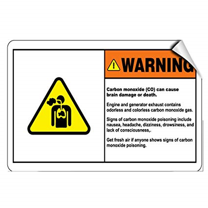 EXHAUST AIR SBE-14 STICKER