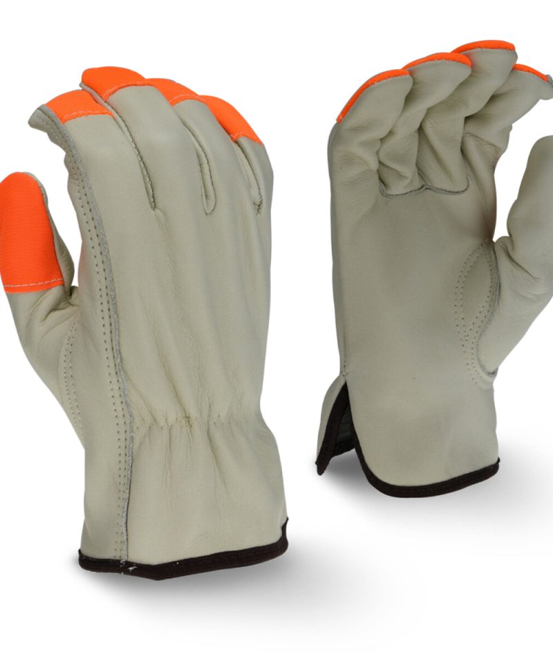 LEATHER GLOVE WITH SAFETY TIP
