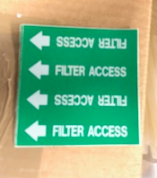 FILTER ACCESS STICKER