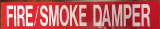 FIRE/SMOKE DAMPER LABEL (1/2"X1")