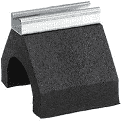 UNISTRUT RUBBER ROOF BASE (1-5/8 x 13/16 x 10IN)