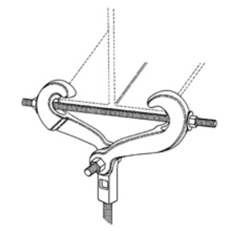 PHD CENTER LOAD BEAM CLAMP (3-7")